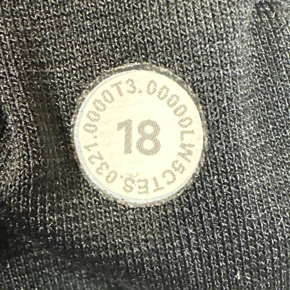 Lululemon Wunder Under High Rise Black Leggings 18 Full Length Yoga Athletic